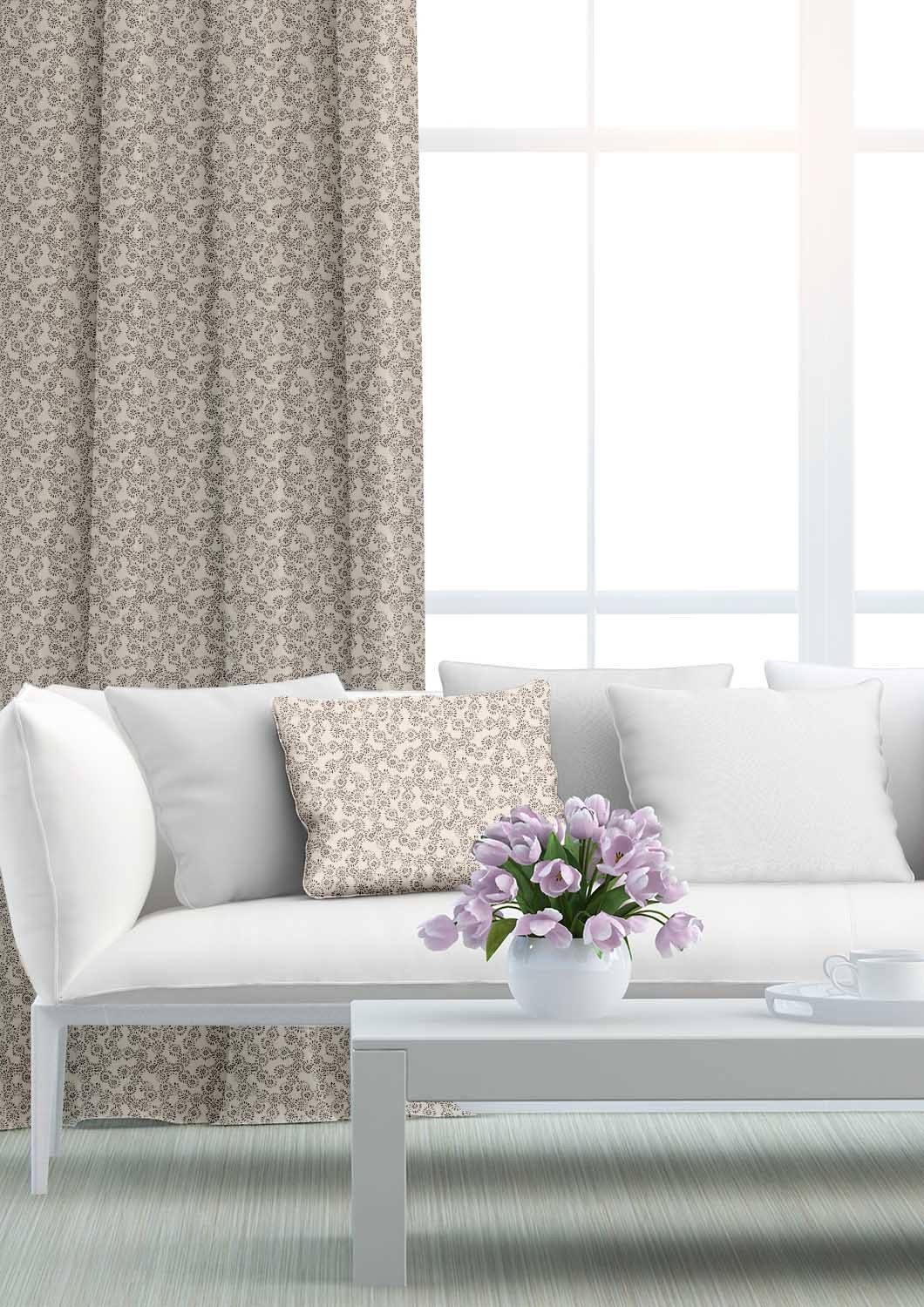 Jasmine Motif Aubergine
